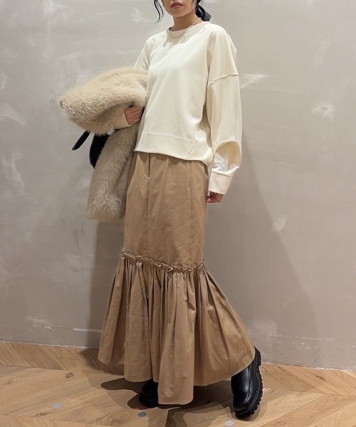 STYLEMIXERコンフォートヘムギャザートップ　美品　完売品 STYLEMIXER | コンフォートヘムギャザートップ (タンクトップ ) |SHEL