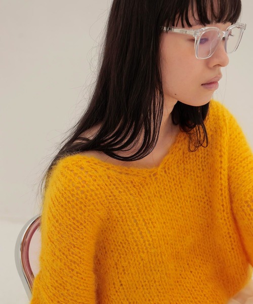 DRESSLAVE（ドレスレイブ） ニット セーター chunky mohair Vneck