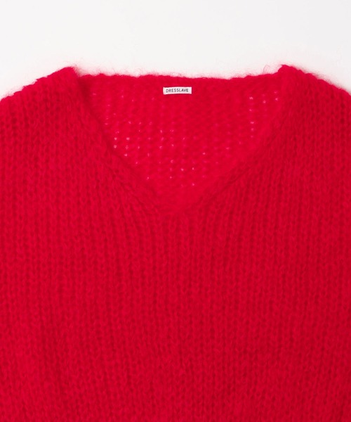 DRESSLAVE（ドレスレイブ） ニット セーター chunky mohair Vneck