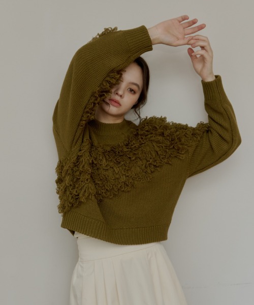 kissです。新品☆  N°21  フリンジ ニット ワンピース14Y kiss様専用です。新品☆ N°21 フリンジ ニット ワンピース14Y 【公式通販】