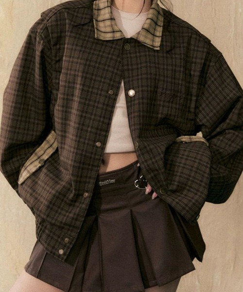 「meJane」 「nanfengblock」ジャケット FREE ブラウン レディース_画像3