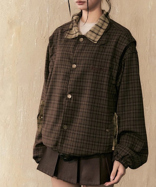 「meJane」 「nanfengblock」ジャケット FREE ブラウン レディース_画像5