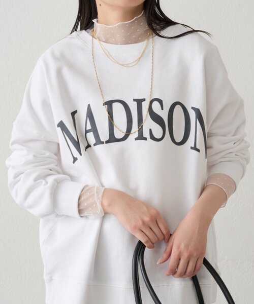 Loungedress（ラウンジドレス） tシャツ シアーチュールハイネックプル