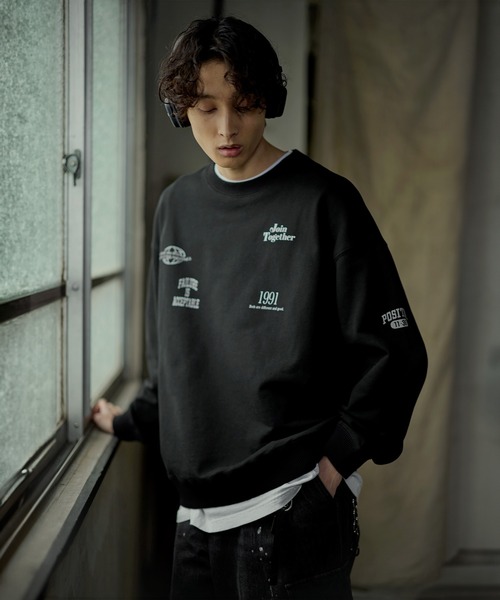 「Bleme」 スウェットカットソー L ベージュ メンズ_画像3