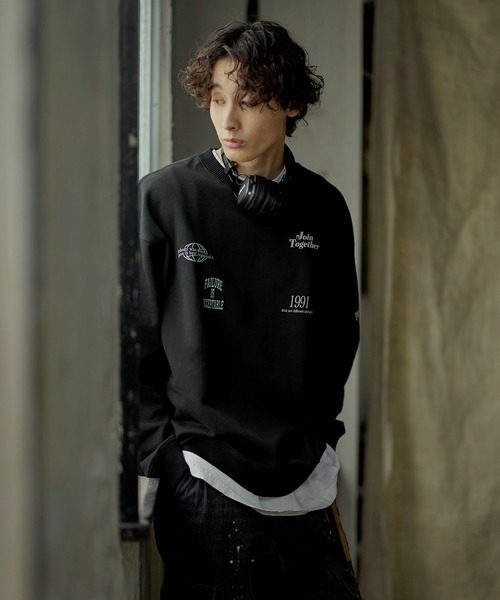 「Bleme」 スウェットカットソー L ベージュ メンズ_画像4