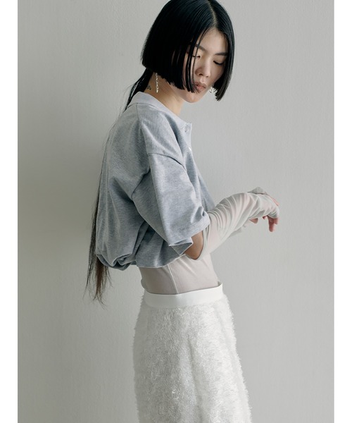 「SORIN」 半袖ポロシャツ 38 グレー レディース_画像8