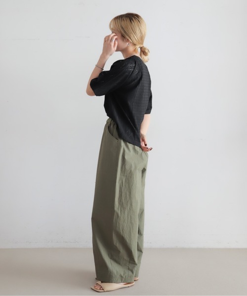 NOMBRE IMPAIR（ノンブルアンペール） ワイドパンツ パンツ ムラ