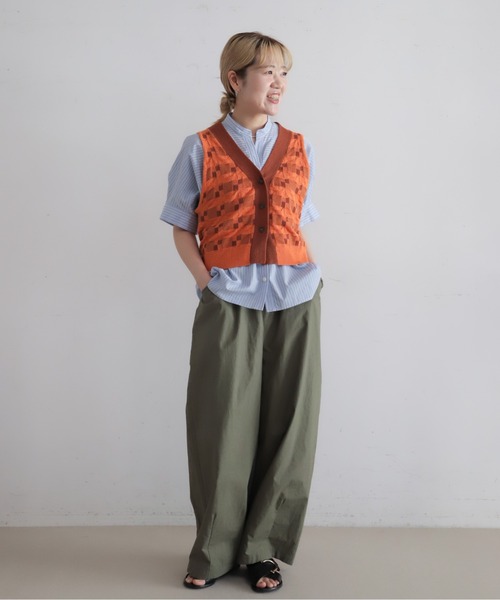 NOMBRE IMPAIR（ノンブルアンペール） ワイドパンツ パンツ ムラ