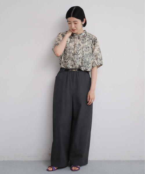 NOMBRE IMPAIR（ノンブルアンペール） ワイドパンツ パンツ ムラ