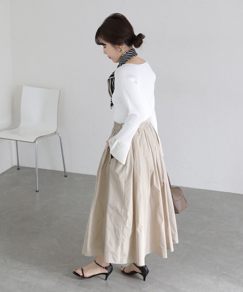 La TOTALITE（ラ トータリテ） ロング スカート 「洗える」タフタ
