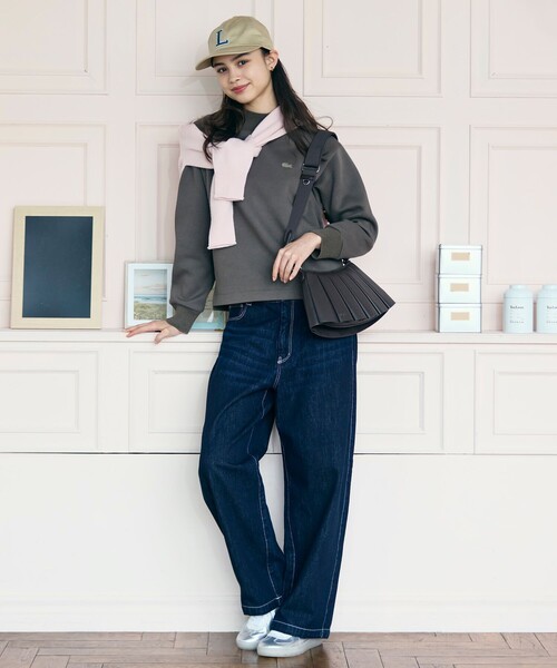 「LACOSTE」 2WAYバッグ FREE ホワイト レディースの画像