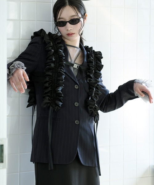 Ezick ベルト Voluminous buckle harness バルーンシャーリング