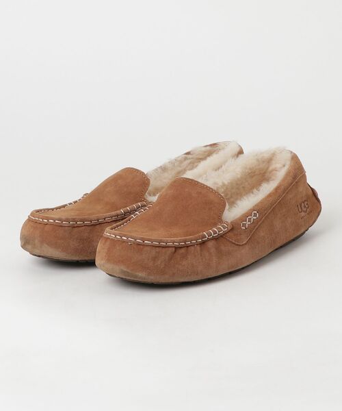 「UGG」 モカシンシューズ 29.5cm ブラウン メンズ