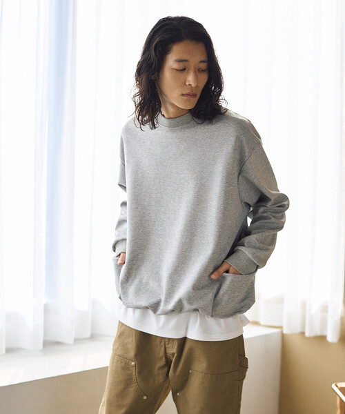 「Firsthand」 長袖Tシャツ MEDIUM グレー メンズ_画像8