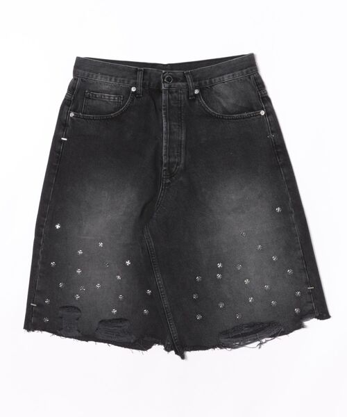 ジーンズ CROSS PIN BAGGY JEANS SHORTS メンズ レディースの画像