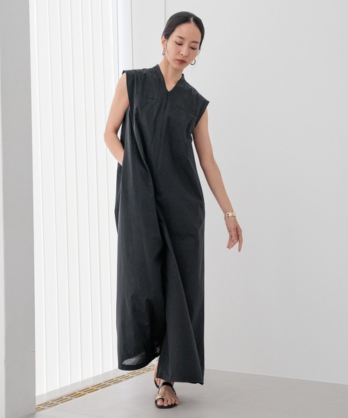 オールインワン 「HEREIAM」冷感＆速乾！テックリネンオールインワン レディースの画像