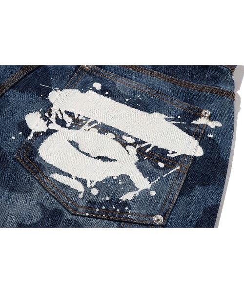 ハーフパンツ ジーンズ 1ST CAMO DOUBLE KNEE 13 OZ RELAXED FIT DENIM SHORTS メンズの画像