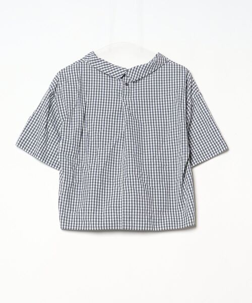 「human woman」 半袖シャツ MEDIUM ネイビー レディース_画像2
