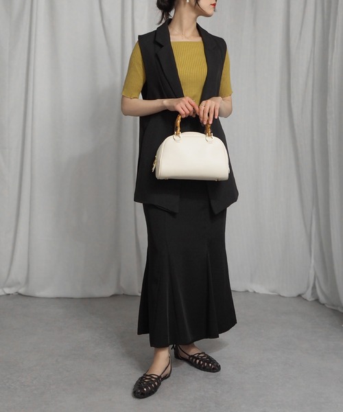 「minia」 フラットサンダル M シルバー レディース_画像2