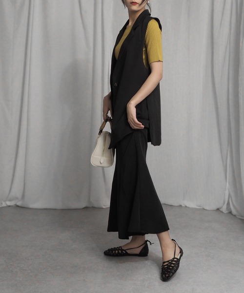 「minia」 フラットサンダル M シルバー レディース_画像3