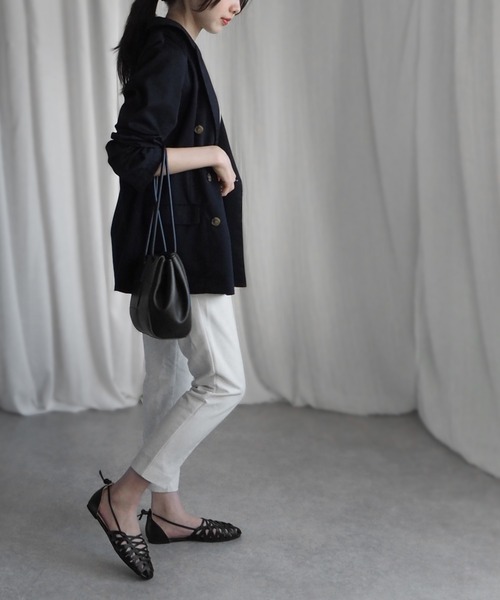 「minia」 フラットサンダル M シルバー レディース_画像8