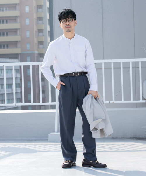 「URBAN RESEARCH ROSSO MEN」 長袖シャツ LARGE インディゴブルー メンズ_画像7