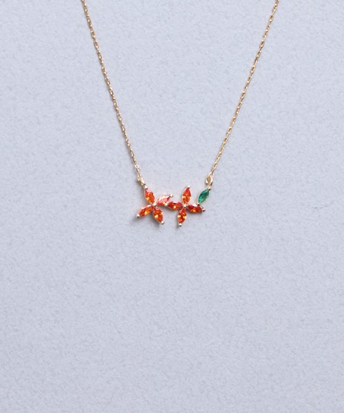 Zoule（ゾーラ） ネックレス ゾーラ：FLOWER LETTER SERIES jewel