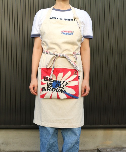 GLOBAL FORME CONCRETE エプロン 「AND PACKABLE」PAP コットン