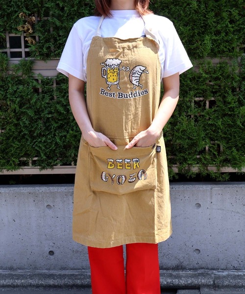 GLOBAL FORME CONCRETE エプロン 「AND PACKABLE」PAP コットン