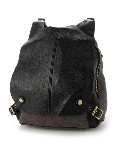 perche（ペルケ） デイバック リュック perche / 牛革かぶせキャンバス 