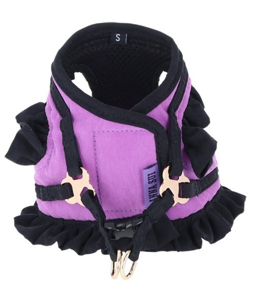 ANNA SUI 犬 ハーネス リード SUI/バタフライ刺繍フリルハーネス