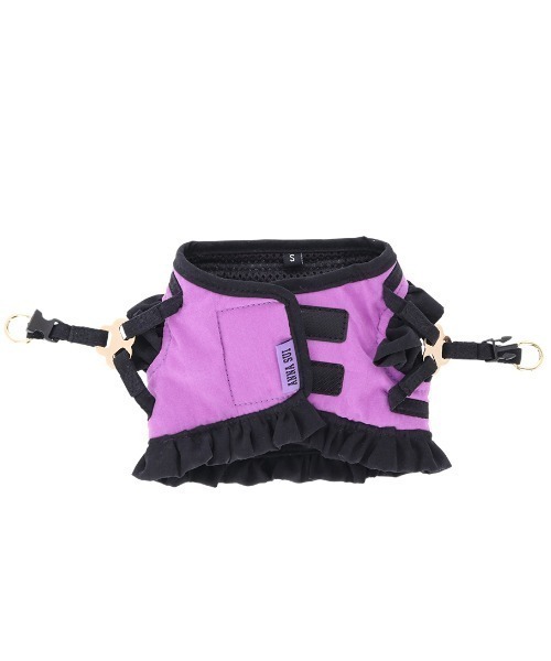 ANNA SUI 犬 ハーネス リード SUI/バタフライ刺繍フリルハーネス