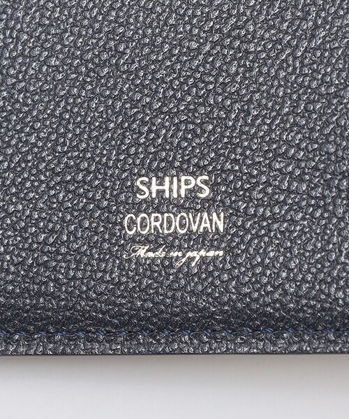 SHIPS 財布 SHIPS: コードバン ロングウォレット 長財布 メンズ