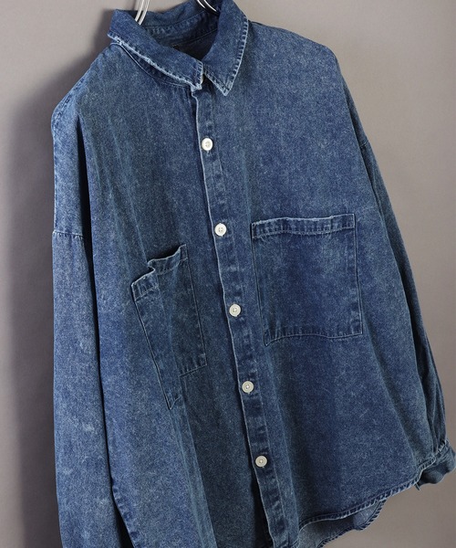WESTSEA（ウエストシー） シャツ 6oz インディゴデニム オーバーサイズ
