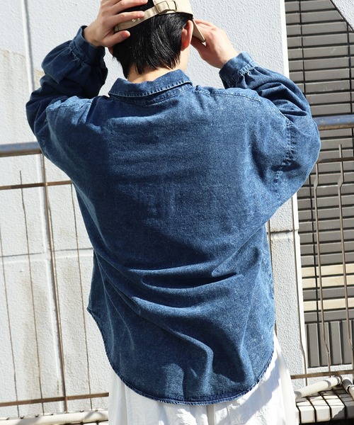 WESTSEA（ウエストシー） シャツ 6oz インディゴデニム オーバーサイズ