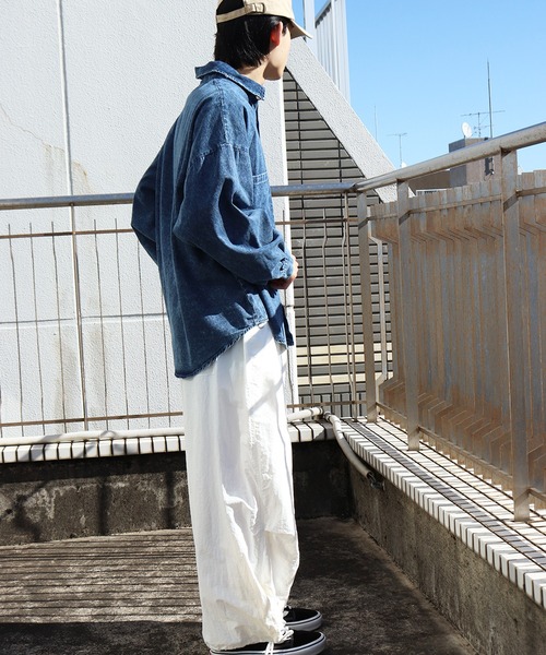 WESTSEA（ウエストシー） シャツ 6oz インディゴデニム オーバーサイズ