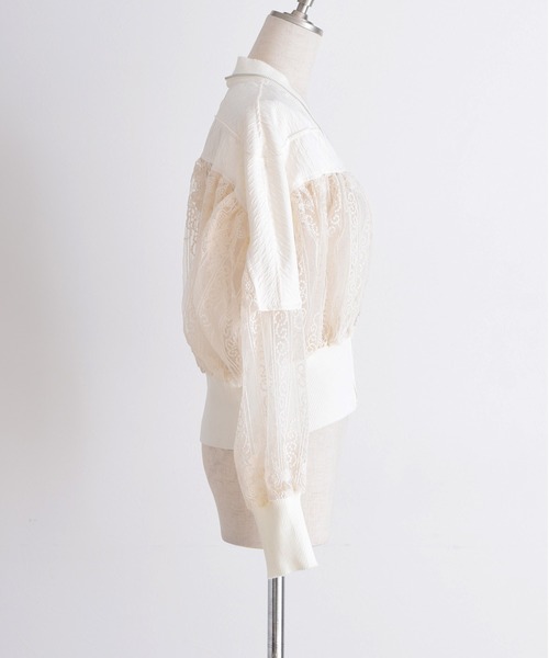 Eimee Law（エイミーロウ） ジャケット ブルゾン レースドッキング