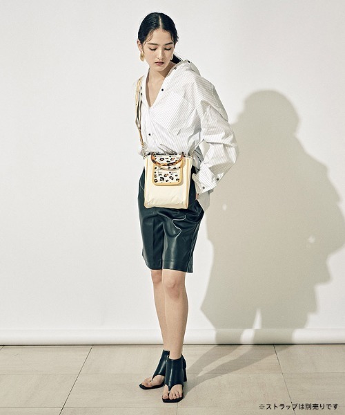 LeSportsac トートバッグ SM 2 ZIP POCKET TOTE クリームハート  