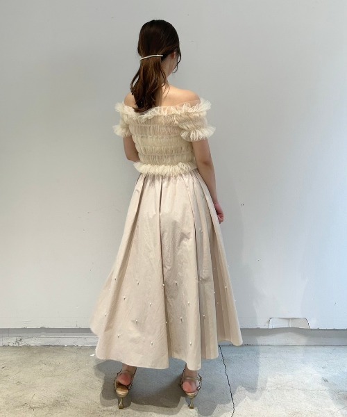 DEICY（デイシー） ロング スカート パールギャザースカート
