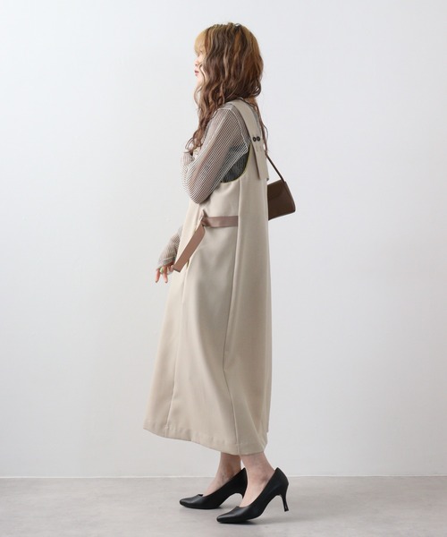 ジャンパースカート A.N.L 脇テープジャンスカ : ZOZOTOWN Yahoo