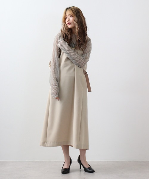 ジャンパースカート A.N.L 脇テープジャンスカ : ZOZOTOWN Yahoo
