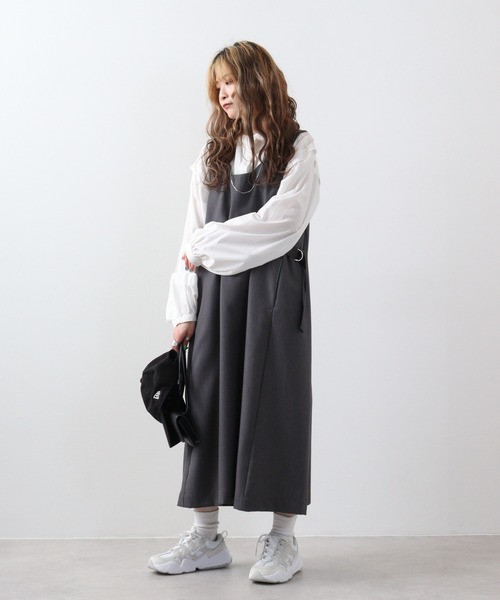 ジャンパースカート A.N.L 脇テープジャンスカ : ZOZOTOWN Yahoo
