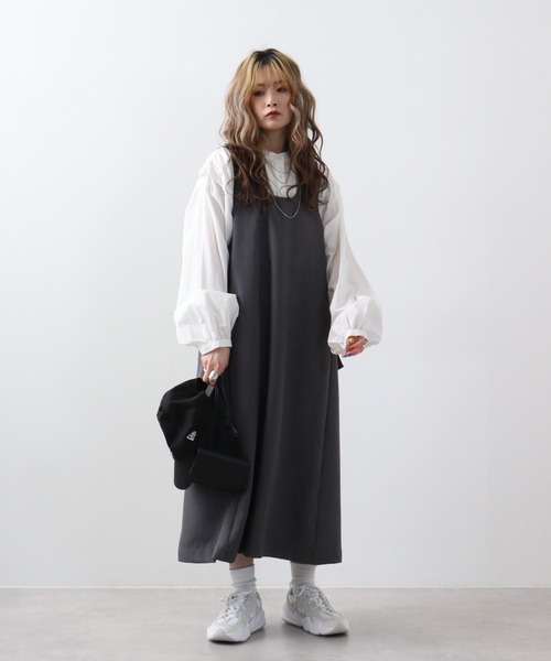 ジャンパースカート A.N.L 脇テープジャンスカ : ZOZOTOWN Yahoo