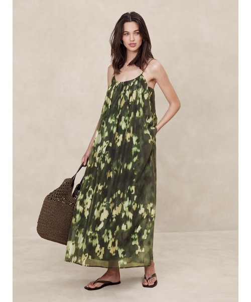 ワンピース BANANA REPUBLIC FACTORY STORE オーガンザタイウエスト 