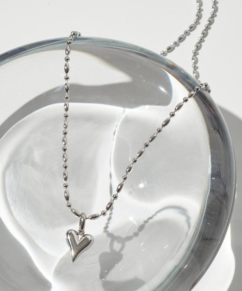 BERING ネックレス　ハート　チャーム　ステンレス ag-p-00031.jpg