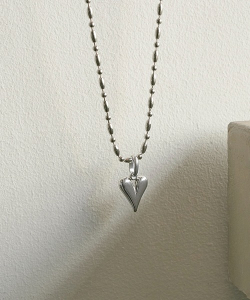 BERING ネックレス　ハート　チャーム　ステンレス ag-p-00031.jpg