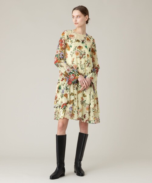 最安値，HOT ワンピース 「LOULOU WILLOUGHBY」RATTIシフォンフラワー
