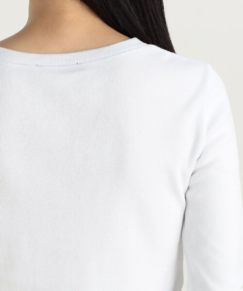 tシャツ コットンフライス クルーネックトップス レディース Edition tシャツ コットンフライス クルーネックトップス