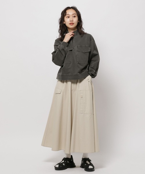 ニコアンド[be with M] MisayoハギッテスカートカーキL新品 M*i様 ニコアンド［be with M］ Misayo ハギッテスカート M