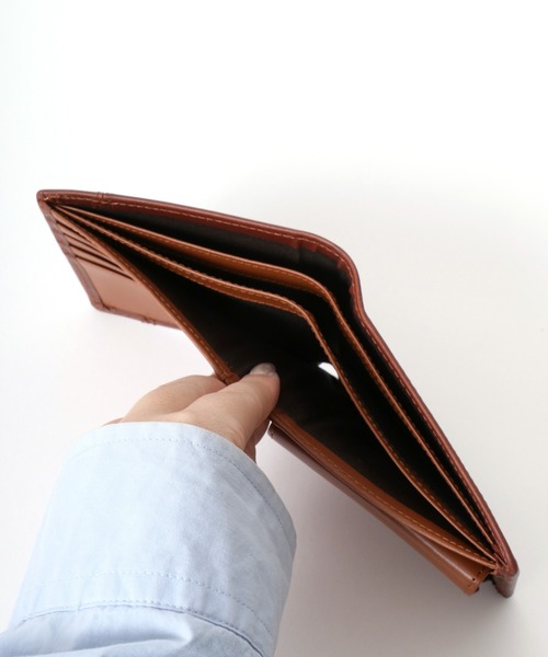 Lee（リー） 二つ折り財布 財布 レザー ステッチ クロスワックスコード
